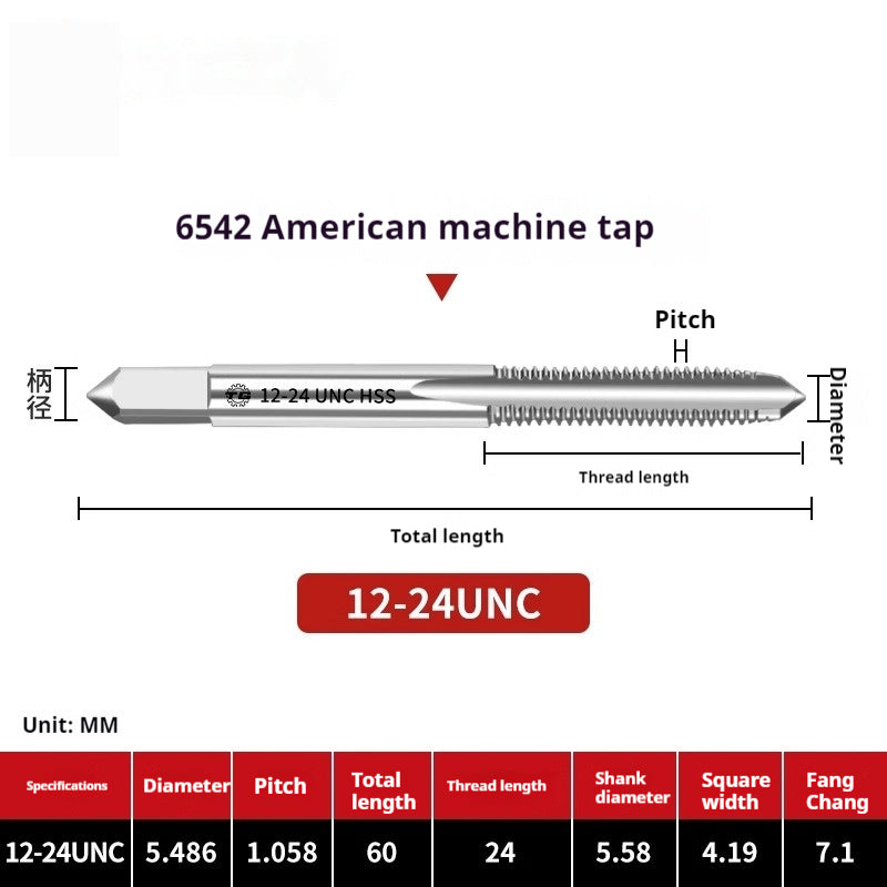 2111-Tap threading machine with tap tapping American stainless steel tapping 1/4-3/5/8UNC UNF Shandong Denso Pricision Tools Co.,Ltd.